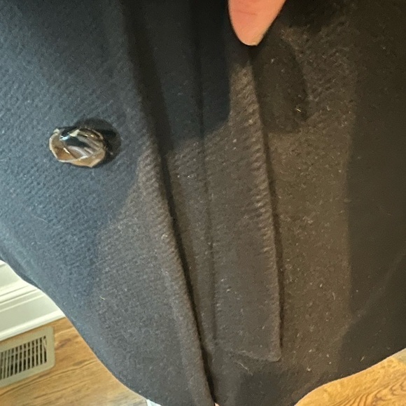 JOSEPH Black wool & cashmere modern pea coat size IT 40 or US 8 EUC - Picture 7 of 10